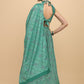 A Line Lehenga Satin Turquoise Digital Print Lehenga Choli