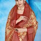 Contemporary Tussar Silk Cream Patch Border Saree