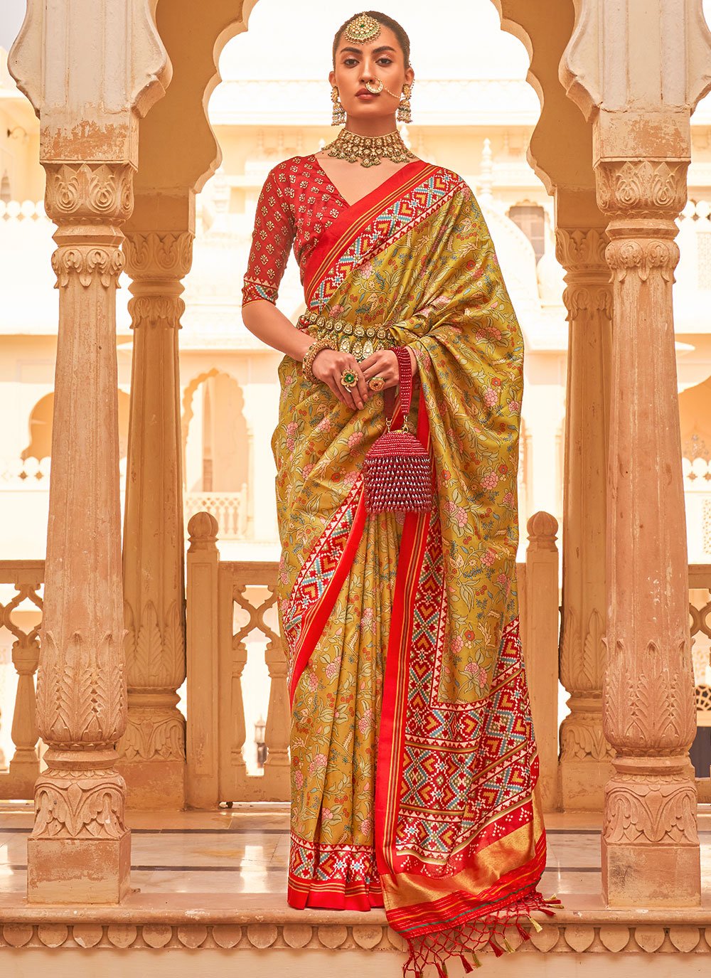 Trendy Saree Tussar Silk Khaki Weaving Saree