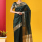 Trendy Saree Tussar Silk Green Woven Saree