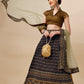 A Line Lehenga Tussar Silk Multi Colour Print Lehenga Choli