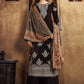 Palazzo Salwar Suit Velvet Brown Embroidered Salwar Kameez