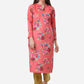 Casual Kurti Velvet Pink Digital Print Kurtis