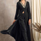 Casual Kurti Velvet Black Embroidered Kurtis