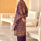 Palazzo Salwar Suit Velvet Purple Digital Print Salwar Kameez