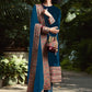 Salwar Suit Velvet Morpeach Embroidered Salwar Kameez