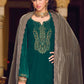 Salwar Suit Velvet Teal Embroidered Salwar Kameez