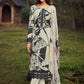 Salwar Suit Muslin Viscose Black White Digital Print Salwar Kameez