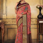 Trendy Saree Viscose Pink Patch Border Saree