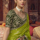 Classic Viscose Green Embroidered Saree