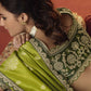 Classic Viscose Green Embroidered Saree
