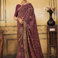 Contemporary Viscose Multi Colour Patch Border Saree