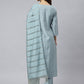 Pant Style Suit Viscose Aqua Blue Embroidered Salwar Kameez