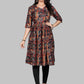 Designer Kurti Rayon Viscose Multi Colour Foil Print Kurtis