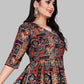 Designer Kurti Rayon Viscose Multi Colour Foil Print Kurtis