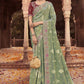 Classic Viscose Green Jacquard Work Saree