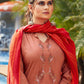 Salwar Suit Viscose Peach Embroidered Salwar Kameez