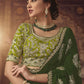 Classic Viscose Green Embroidered Saree