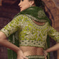 Classic Viscose Green Embroidered Saree
