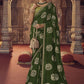 Classic Viscose Green Embroidered Saree