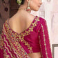 Traditional Saree Silk Viscose Rani Diamond Saree