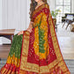 Bandhej Saree Art Silk Multi Colour Bandhej Saree