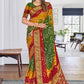 Bandhej Saree Art Silk Multi Colour Bandhej Saree