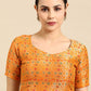 Designer Blouse Banarasi Jacquard Orange Weaving Blouse