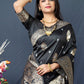 Trendy Saree Banarasi Silk Black Weaving Saree