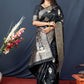 Trendy Saree Banarasi Silk Black Weaving Saree