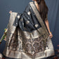 Trendy Saree Banarasi Silk Black Weaving Saree