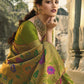 Contemporary Banarasi Silk Green Swarovski Saree