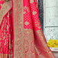 Traditional Saree Banarasi Silk Magenta Weaving Saree