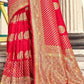 Traditional Saree Banarasi Silk Magenta Weaving Saree