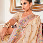 Classic Satin Silk Beige Weaving Saree