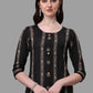 Salwar Suit Cotton Black Weaving Salwar Kameez