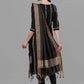 Salwar Suit Cotton Black Weaving Salwar Kameez