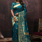 Classic Silk Blue Weaving Saree
