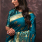 Classic Silk Blue Weaving Saree