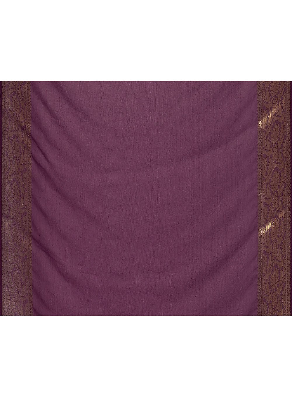 Classic Chiffon Silk Purple Weaving Saree