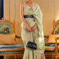 Classic Handloom Silk Tissue Sea Green Weaving Saree