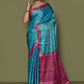Classic Kanjivaram Silk Aqua Blue Weaving Saree