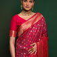Contemporary Silk Red Weaving Saree