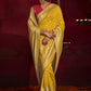 Contemporary Silk Mustard Weaving Saree