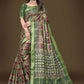 Classic Cotton Green Weaving Saree
