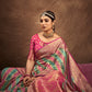 Traditional Saree Silk Firozi Pink Weaving Saree