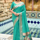 Classic Cotton Silk Sea Green Weaving Saree