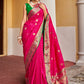 Trendy Saree Silk Rani Weaving Saree