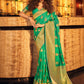 Trendy Saree Handloom Silk Green Weaving Saree