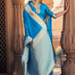 Classic Banarasi Silk Satin Silk Firozi Weaving Saree